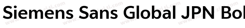 Siemens Sans Global JPN Bold Italic字体转换